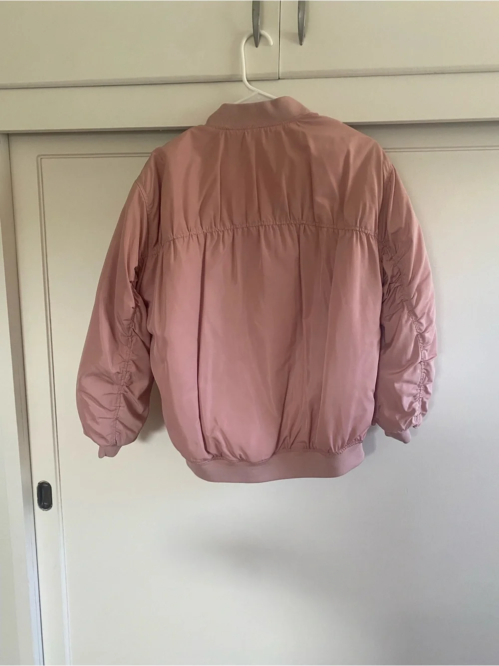 Zara Kids Dusty Pink Puffer Bomber Jacket